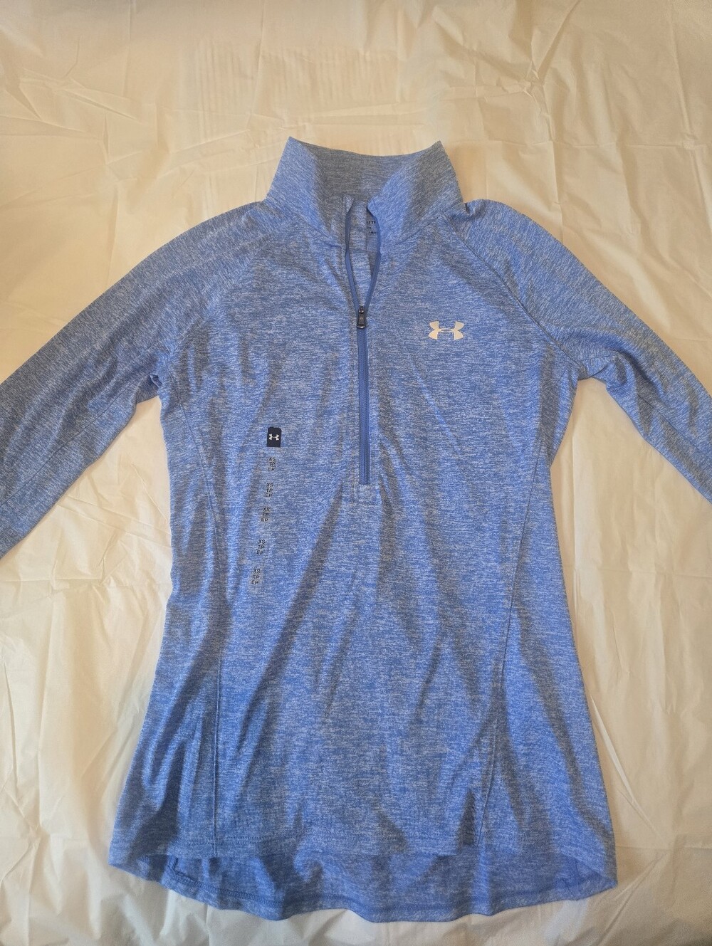 Under Armour Girls' Light Blue Quarter-Zip Performance Pullover